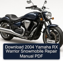 2004 Yamaha RX Warrior Snowmobile Service Repair Workshop Manual PDF