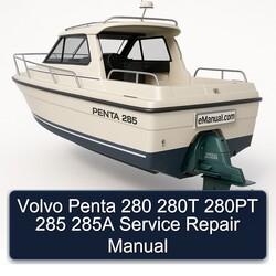 Volvo Penta 280 280T 280PT 285 285A Service Repair Workshop Manual PDF