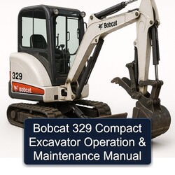 Bobcat 329 Compact Excavator Operation Service Repair Workshop Manual PDF