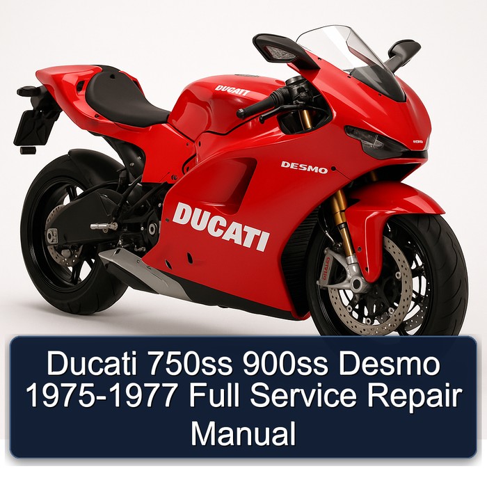 1975-1977 Ducati Desmo 750SS 900SS Service Repair Workshop Manual PDF