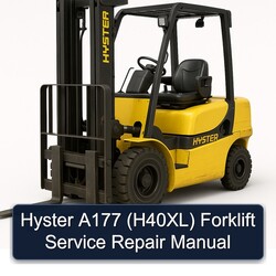 Hyster A177 (H40XL) Forklift Service Repair Workshop Manual PDF