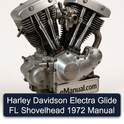 1972 Harley Davidson FL Models Electra Glide Shovelhead Service Repair Workshop Manual PDF