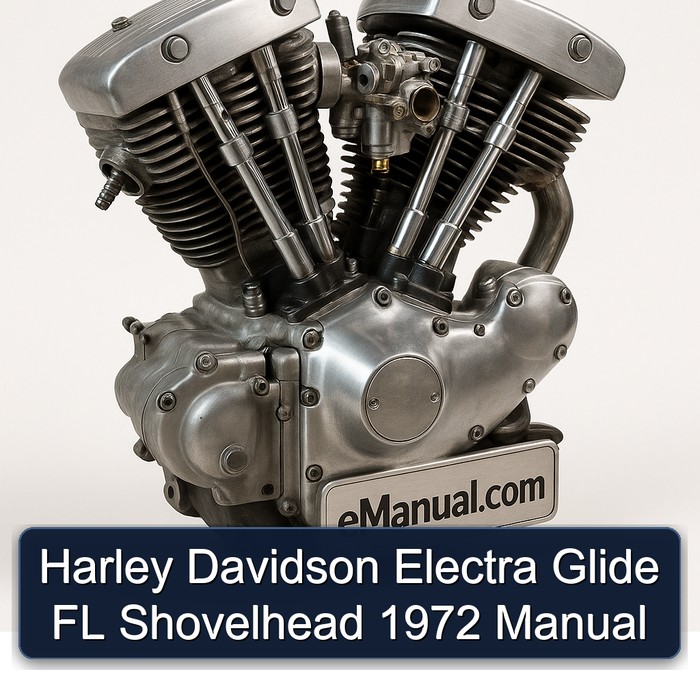 1972 Harley Davidson FL Models Electra Glide Shovelhead Service Repair Workshop Manual PDF
