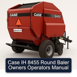 Case IH 8455 Round Baler Owners Operators Operator's Manual PDF