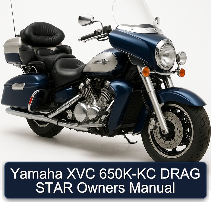 Yamaha BT1100 Bulldog XVC 650K-KC Drag Star Owners Owner's Manual PDF