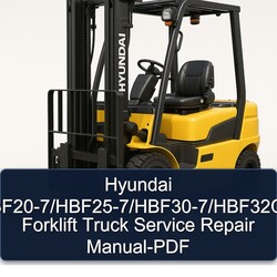 Hyundai Hbf20-7/hbf25-7/hbf30-7/hbf32c-7 Forklift Truck Service Repair Workshop Manual PDF