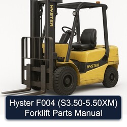 Hyster F004 (s3.50-5.50xm) Forklift S3.50 5.50XM Parts Catalog PDF