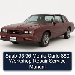 Saab 95 96 Monte Carlo 850 Service Repair Workshop Manual PDF