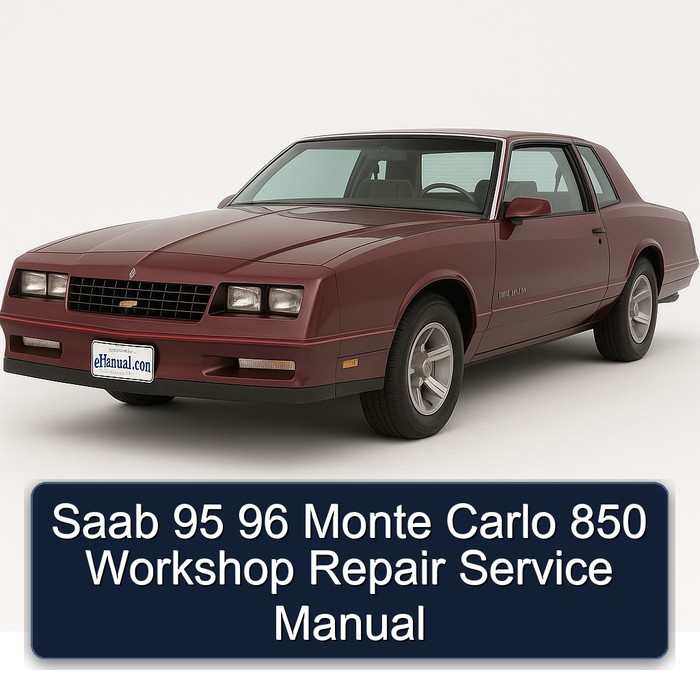 Saab 95 96 Monte Carlo 850 Service Repair Workshop Manual PDF