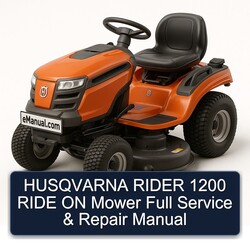 Husqvarna Rider 1200 Ride ON Mower Service Repair Workshop Manual PDF