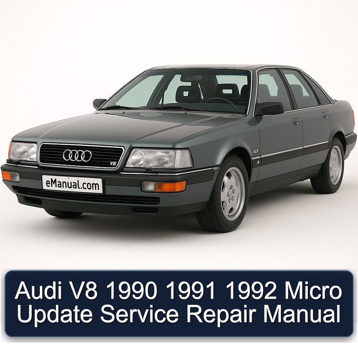 1990-1992 Audi V8 Micro Update Service Repair Workshop Manual PDF