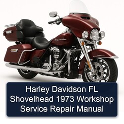1973 Harley Davidson Servi Car FL Shovelhead Service Repair Workshop Manual PDF