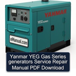 Yanmar YEG Gas Series Generators Service Repair Workshop Manual PDF
