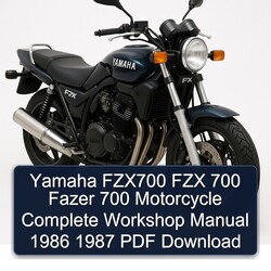 1986-1987 Yamaha Fazer FZX700 FZX 700 Motorcycle Service Repair Workshop Manual PDF