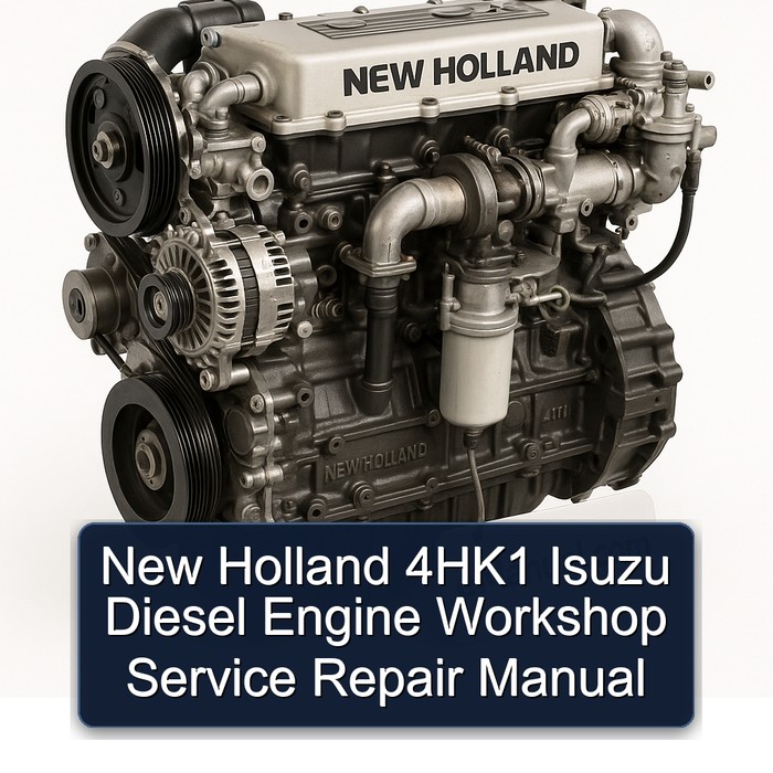 New Holland 4hk1 Isuzu Diesel Engine Service Repair Workshop Manual PDF