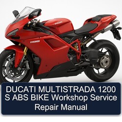 Ducati Multistrada 1200 S ABS Bike Service Repair Workshop Manual PDF