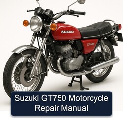 Suzuki GT Series GT750 Motorcycle Service Repair Workshop Manual PDF