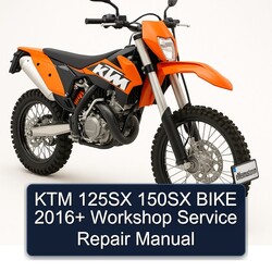 2016 KTM 125SX 150SX Bike Service Repair Workshop Manual PDF
