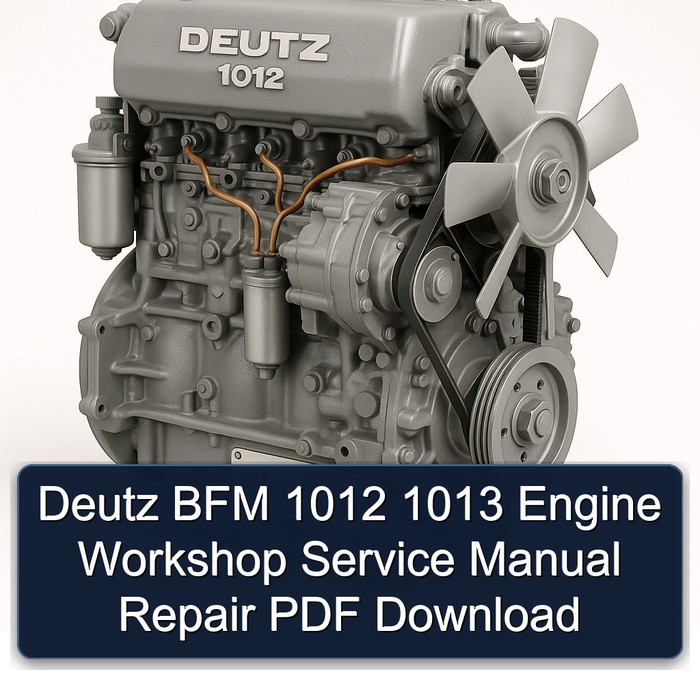 Deutz 1012 BFM 1013 Engine Service Repair Workshop Manual PDF