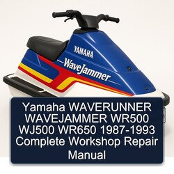 1987-1993 Yamaha Waverunner Wavejammer WR500 WJ500 WR650 Service Repair Workshop Manual PDF