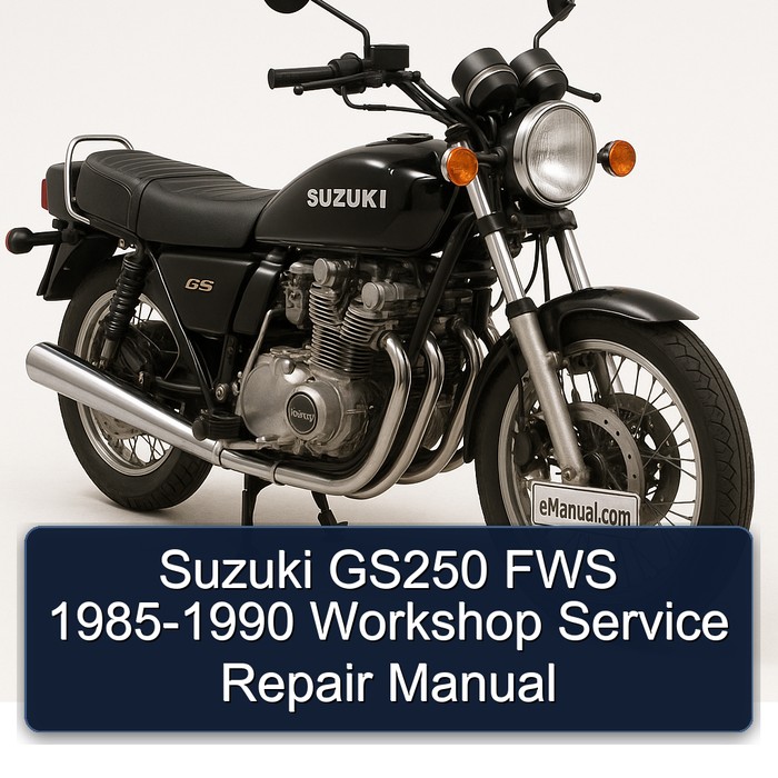 1985-1990 Suzuki GS Series GS250 FWS Service Repair Workshop Manual PDF