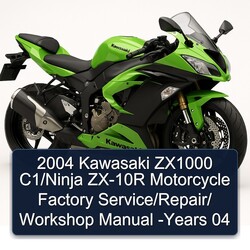 2004 Kawasaki Ninja ZX1000 C1/ ZX-10R Motorcycle years 04 Service Repair Workshop Manual PDF