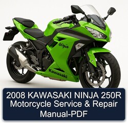 2008 Kawasaki Ninja 250R Motorcycle Service Repair Workshop Manual PDF