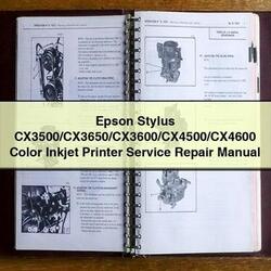 Epson Stylus Cx3500/cx3650/cx3600/cx4500/cx4600 Color Inkjet Printer Service Repair Workshop Manual PDF