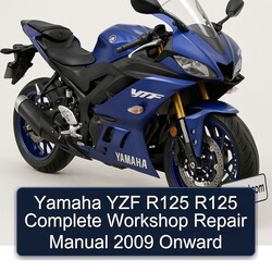 2009 Yamaha YZF Models R125 Onward Service Repair Workshop Manual PDF