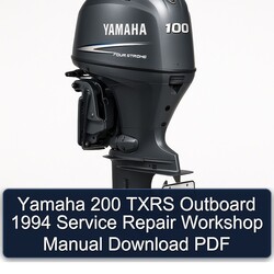 1994 Yamaha 200 Txrs Outboard Service Repair Workshop Manual PDF