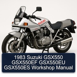 1983 Suzuki GSX Series GSX550 GSX550EF GSX550EU GSX550ES Service Repair Workshop Manual PDF