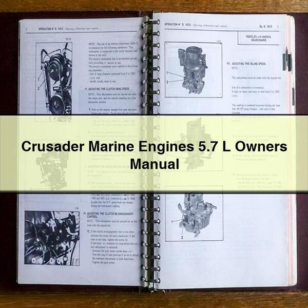 Crusader Marine Engines 5.7 L Owners Owner's Manual PDF