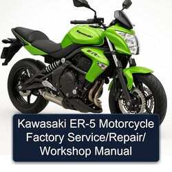 Kawasaki ER Models ER-5 Motorcycle / Service Repair Workshop Manual PDF