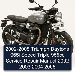 2002-2005 Triumph Speed Triple Daytona 955I 955CC Service Repair Workshop Manual PDF