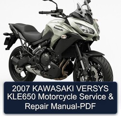 2007 Kawasaki Versys KLE650 Motorcycle Service Repair Workshop Manual PDF