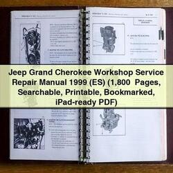 1999 Jeep Grand Cherokee (ES) (1 800 Pages Searchable Bookmarked Ipad-ready) Service Repair Workshop Manual PDF