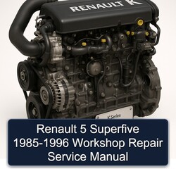 1985-1996 Renault K Series 5 Superfive Service Repair Workshop Manual PDF