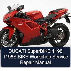 Ducati 1198 Superbike 1198S Bike Service Repair Workshop Manual PDF