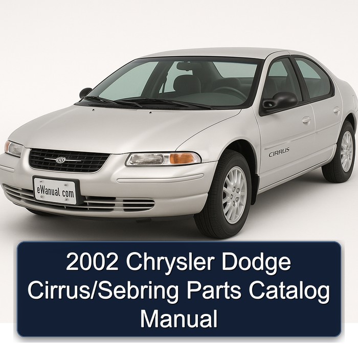 2002 Chrysler Cirrus Dodge /sebring Parts Catalog PDF