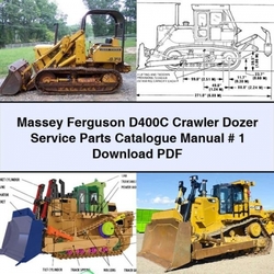 Massey Ferguson D400C Crawler Dozer Parts Catalog PDF