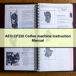 AEG CF220 Coffee machine instruction Manual 