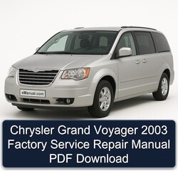Chrysler Grand Voyager 2003 Factory Service Repair Manual PDF Download