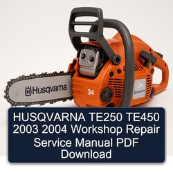 2003-2004 Husqvarna TE Models TE250 TE450 Service Repair Workshop Manual PDF