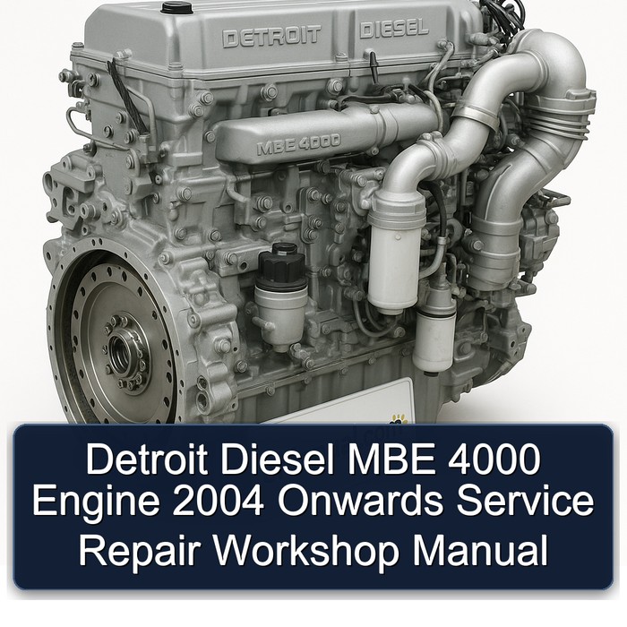 2004 Detroit Diesel MBE 4000 Engine Onwards Service Repair Workshop Manual PDF