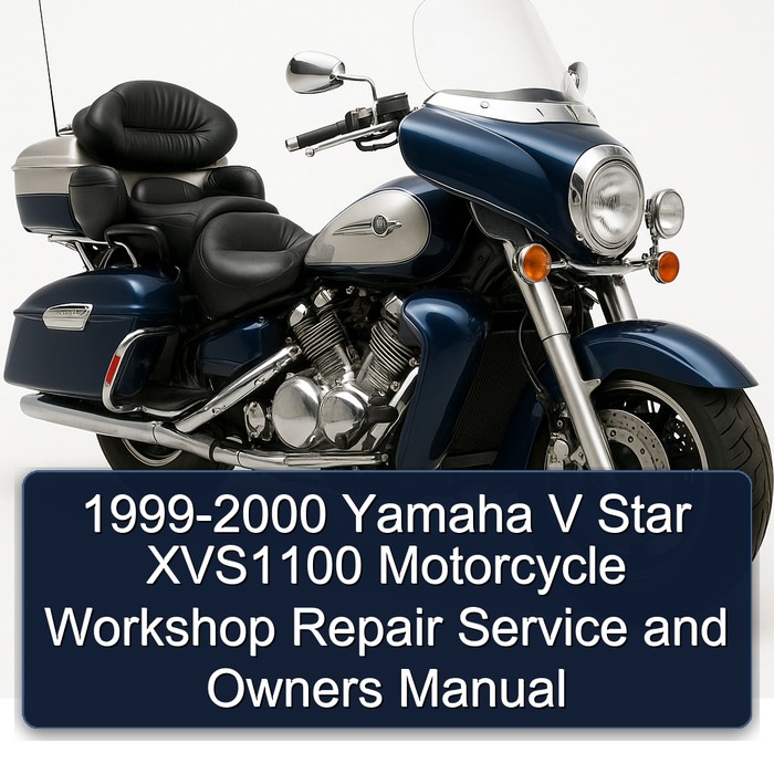 1999-2000 Yamaha XVS Models V Star XVS1100 Motorcycle Owners Owner's Manual PDF