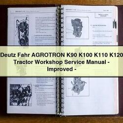 Deutz Fahr Agrotron K90 K100 K110 K120 Tractor -improved Service Repair Workshop Manual PDF