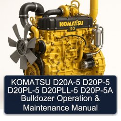 Komatsu D20A-5 D20P-5 D20PL-5 D20pll-5 D20P-5A Bulldozer Operation Maintenance Service Repair Workshop Manual PDF