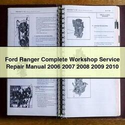 2006-2010 Ford Ranger Service Repair Workshop Manual PDF