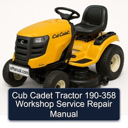 Cub Cadet Tractor 190-358 Service Repair Workshop Manual PDF