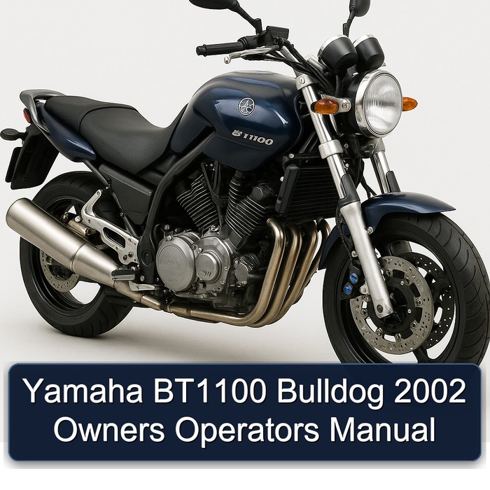 2002 Yamaha BT1100 Bulldog Owners Operators Operator's Manual PDF